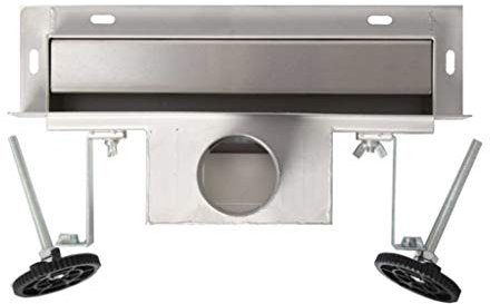 vanvilla Duschrinne 25cm DRW-250FP Wandablauf befliesbare oder Edelstahlblende inkl. Siphon, Dichtmanschette, Fliesenflansch, Edelstahl