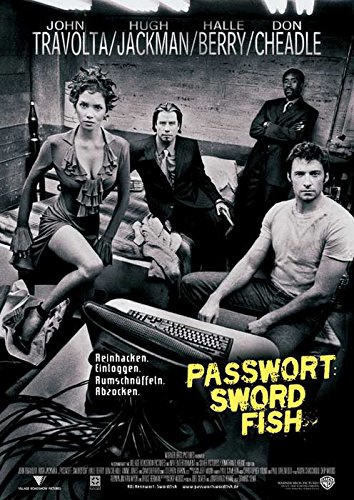 Passwort: Swordfish (2001) | original Filmplakat, Poster [Din A1, 59 x 84 cm]