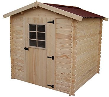 habrita – habrita – Blockbohlen Gartenhaus massiven – 3,24 m²