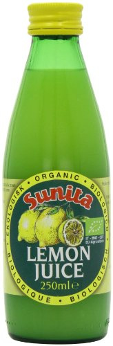 Sunita Organic Lemon Juice 250 ml (Pack of 6)