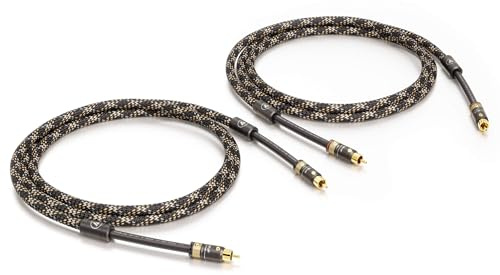 VIABLUE NF-A7 Triple Shield Cinchkabel * Analogkabel * Audiokabel * 3-Fach Abschirmung * OFC Litzen * T6s Cinchstecker/RCA* NF-A7 Splitter * 1 Paar * 150 cm * 1.5 m