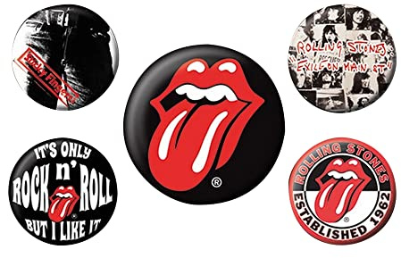 Rolling Stones - Classic, Abzeichen, 4 x 25 mm + 1 x 38 mm