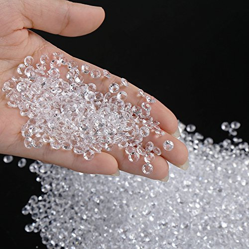 CCINEE 10000 Pieces 5mm Table Scatter Crystals For Wedding Birthday Party Decoration