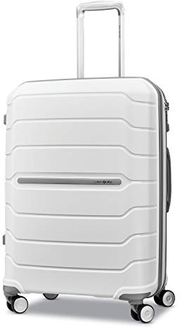 Samsonite Freeform Hardside erweiterbar mit Doppel-Spinner-Rädern, Weiss/opulenter Garten, Checked-Medium 24-Inch, Freeform Hardside erweiterbar mit Doppelspinnerrollen