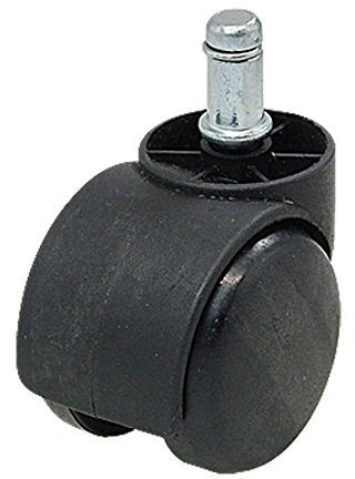 sourcing map Roulettes Fauteuil double roue avec poignée noire connecteur