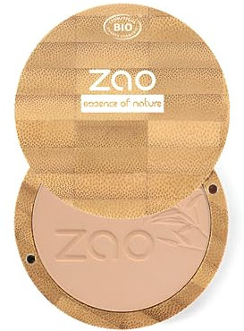Zao - Poudre minérale de bambou - Poudre compacte - N° 303 / Beige abricot - 9 g
