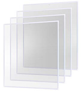 empasa Insektenschutz Fliegengitter Fenster Alurahmen Basic | Farbe: weiß, Größe: 120 x 140 cm, 4er SET