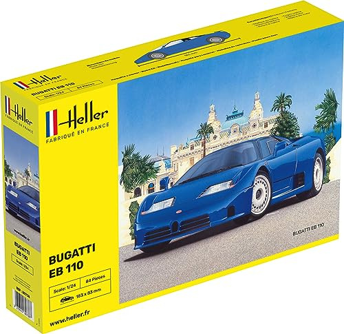 heller 80738 Bugatti EB 110 1/24, Nicht Bemalt