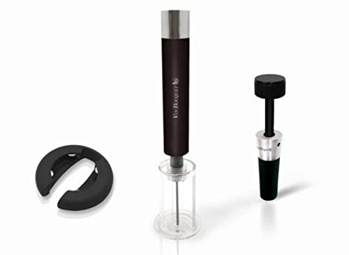 VinBouquet FI 010 Set Tire-Bouchon Air Acier Inoxydable, Stainless Steel, Centimeters