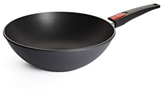 Woll – Diamond Lite Wok- und Rührpfanne Ø 30 cm mit abnehmbarem Stiel – Antihaftpfanne aus Aluminiumguss, backofenfest, geeignet für Ceran, Gas, Elektro & Halogen – Wokpfanne