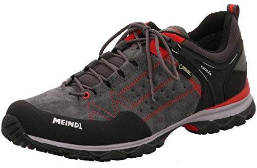 Meindl Herren Leichtwanderschuh Ontario Men GTX Trekking-& Wanderhalbschuhe, Rot Anthrazit, 46.5 EU