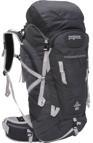 JanSport Katahdin Technique 60 Litre Sac à Dos, Homme, Greytar/Forgegrey, 60 Litre