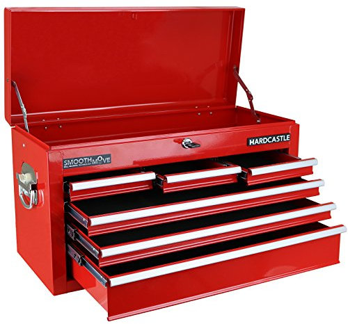 Hardcastle 6 Drawer Red Lockable Topchest Tool Box