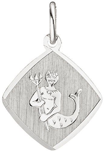 Jobo Sternzeichen-Anhänger Widder aus 925 Sterling Silber teil matt