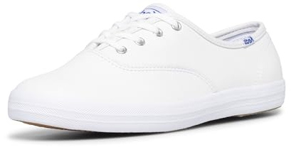 Keds Women's Champion Original Canvas Lace-Up Sneaker, White, 9 W US
