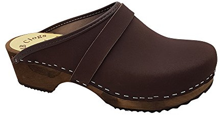 MB Clogs Fettlederclogs Braun