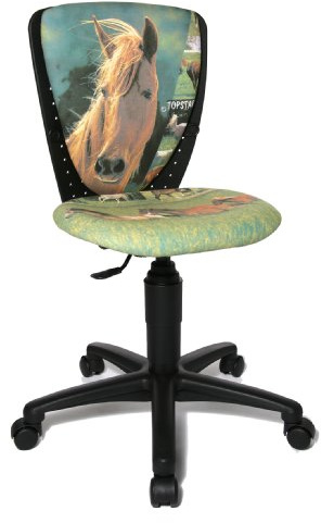 Topstar Barnsnurrstol S'Cool 3 hästar grön