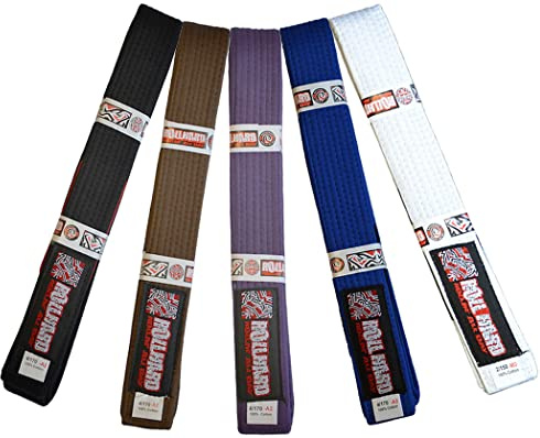 ROLL HARD Brand - Brazilian Jiu Jitsu Belts - (Blue, A2)