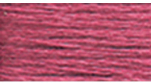 DMC 117–3687 Mouline randig bomull sex tråd sticktwist gänga, mauve, 8,7 gård, låda med 12