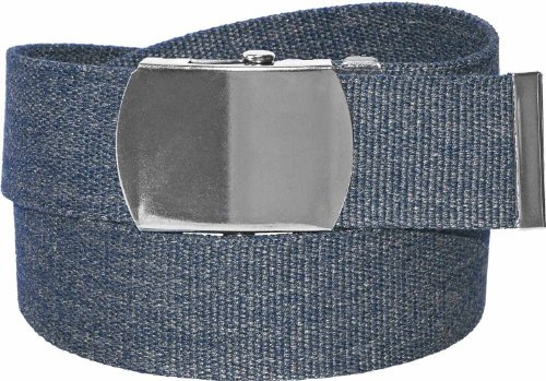 Harrys-Collection Stoffgürtel 40mm Breit Gürtel Koppelgürtel, schwarz | stufenlos verstellbar, starke Metallschnalle, 40mm Breite, strapazierfähig, stufenlose Kürzung, robuster Herrengürtel