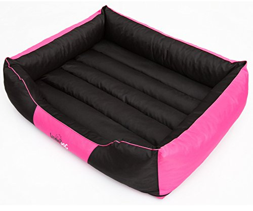 N corroz17 HOBBYDOG Lit repos chien matelas pour chien XXL hundematte Comfort Coussin Panier Lieu de Sommeil (4 tailles différentes) (XXL (110 x 90 cm))