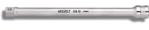 HAZET Verlängerung 918-10, 1/2 Zoll (12,5 mm) Vierkant, Kugelsicherung | Antrieb 1/2 Zoll (12,5 mm) Vierkant hohl, Abtrieb 1/2 Zoll (12,5 mm) Vierkant massiv, Chrom-Vanadium, verchromt, Kopf poliert