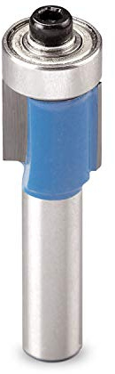 kwb Bündigfräser Ø 13 mm, hartmetallbestückt mit Anlaufkugellager, präzisem Spannschaft und optimierter Schneidengeometrie für ein exaktes Fräsbild