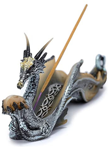 Puckator DRG198 - Soporte para incienso, Dragón, 31 x 4,5 x 8 cm