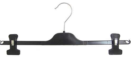 Hagspiel 20 St. Kleiderbügel, Klammernbügel aus Kunststoff, verschiebbaren Kunststoffklammern 40 cm