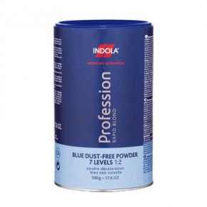 Indola Profession Rapid Blonde Blue Dust Free Powder Bleach 500G