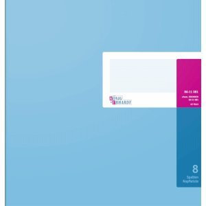 K+E Geschäftsbuch 27,7x25,5cm 40 Blatt 8 Spalten Kopfleiste kariert toniert