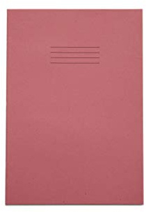 Rhino Stationery Exercise Book | A4 | 80 Page | Blank Exercise Book | Pink | Learning Resources | School Books | Pack of 1