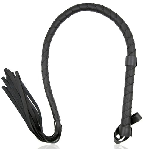 Exotic Whip Peitsche für Sklaven 85cm Kunstleder Sex Peitsche für die Frau BDSM Peitsche Flogger für Sex Sadomaso Sexspielzeug für Paare Strapazierfähiger ABS-Griff peitschen erotik-spiel FOPS B21-6