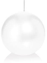 Kugelkerzen 16 Weiß 6 cm, Kerzen rund, deutsche Markenkerzen in RAL Kerzenqualität