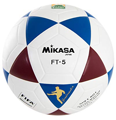 MIKASA FT5 FQ BR, Fußball, Unisex, Erwachsene, Weiß/Hellblau/Rot, 5