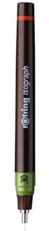 rOtring Isograph technischer Zeichenstift | 0,30 mm nachfüllbare Fineliner