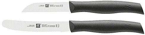 Zwilling Messer Twin Grip 2 teilig, Edelstahl, Silber/Schwarz, 38 x 28 x 28 cm, 2-Einheiten