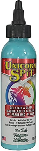 Unicorn Spit Wood Stain & Glaze 4oz-Zia Teal -5770-006