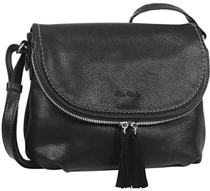 TOM TAILOR Lari Damen Umhängetasche Crossbody Bag Mittelgroß Schwarz