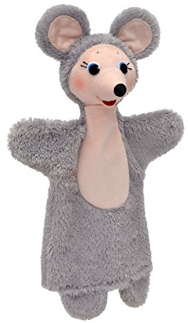 MUBRNO 24609A Maus Textilhandpuppe, Mehrfarbig