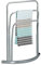Relaxdays Porte-serviettes CURVY, 3 barres, en métal (acier), HLP : env. 85 x 66 x 20 cm, pour la salle de bain, argenté