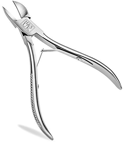 H&S Tånagelklippare i rostfritt stål – nagelklippare – inåtväxande tånagelklippare – tång för inåtväxande tåspikar – kraftiga tjocka tånaglar