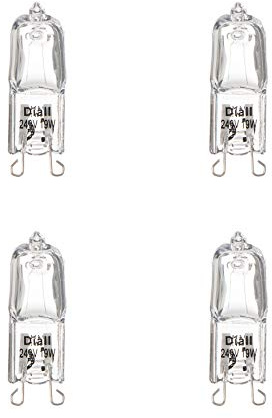 Diall Halogen Capsule Light Bulbs G9 219lm 230V 19W 4 Pack