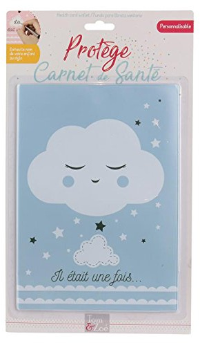 Protège carnet de santé il était une fois vendu à l'unité (bleu)