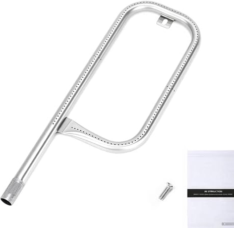 QuliMetal 60040 Grillbrennerrohr für Weber Q1000 | Q1200, Q100, Q120, Baby Q, 386001, 386002, 516002, 516001, 50060001, 51060001 Gasgrills, Ersatz für 69957/41657, 43.2x14.6cm