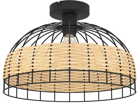 EGLO Deckenlampe Anwick, 1 flammige Deckenleuchte Vintage, Boho