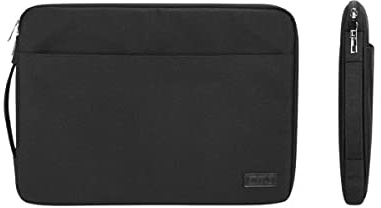SUBBLIM Funda para Ordenador Portátil Urban, 13.3”-14” Pulgadas, Sleeve con Bolsillo para Accesorios, Asa Retráctil, Resistente al Agua, Ultra Slim, Negro