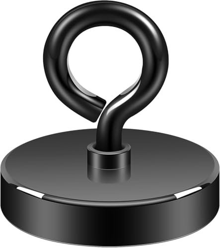 Neosmuk Schwarz Magnet Stark, 362.9kg Groß Sehr Starker Magnets, Super Neodym Großer Magnet,Hochleistungsmagnet Ideal für Magnets Fischen.