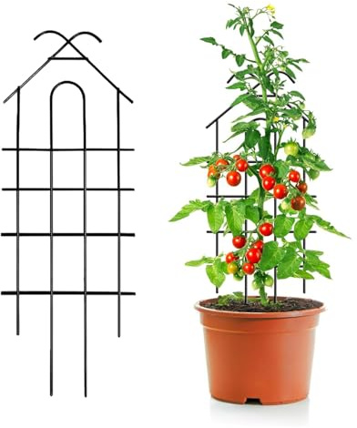 Enrejado Metálico,Soporte para Plantas,Estructura de Soporte Vertical | para Exterior Interior Patio Jardín Hortalizas Flores Enredaderas Patio Trasero Balcón Invernadero