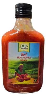 Dees Caribbean Red Hot Pepper Sauce, Jamaican Style